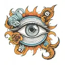 EYE OF THE STORM tattoo design idea
