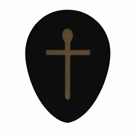 ankh with feathers and blue highlights and black roses tattoo design idea