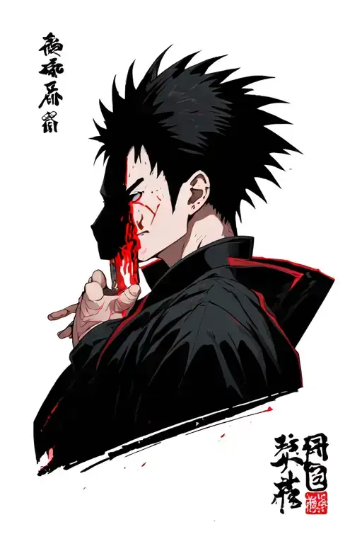 Toji Fushiguro from Jujutsu Kaisen tattoo design idea