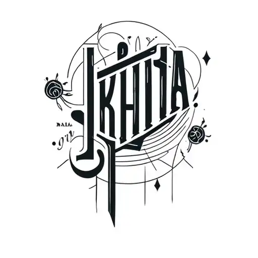 "Likhitha" Country music theme tattoo design idea