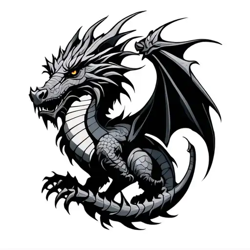 Norse Dragon tattoo design idea