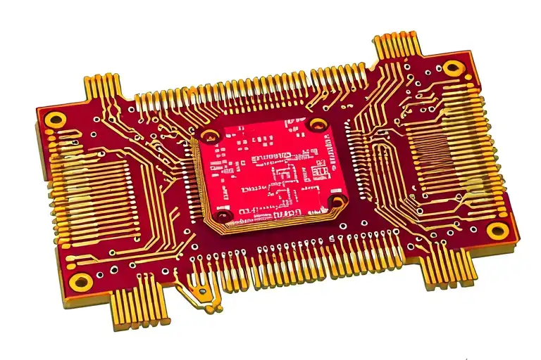 Printed Circuit Board board 200mm per 100mm, in the center of which the nucleus is like a microchip tattoo design idea