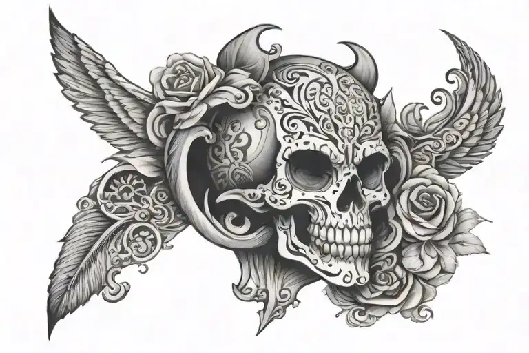 1of1 tattoo design idea