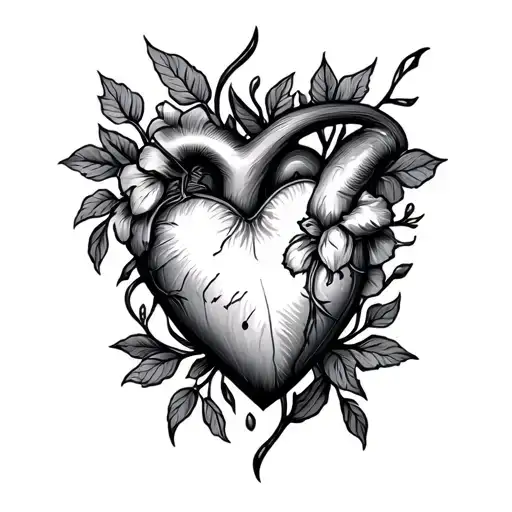 m m l e t j and a heart made tattoo design idea