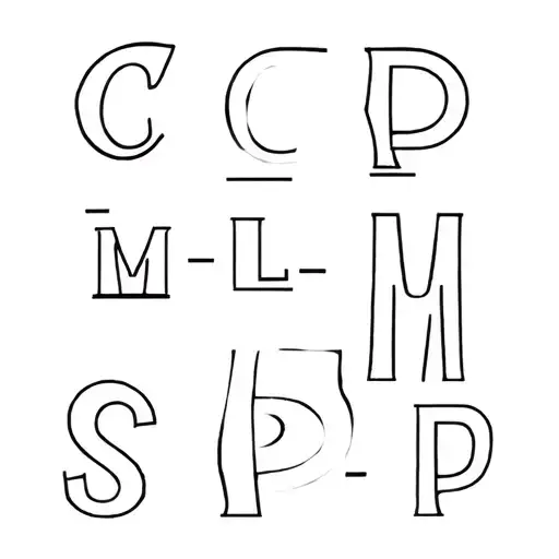 5 friends, MASCULINES who are united by the same neighborhood where we grew up, our initials are: C - L - M - S - P tattoo design idea