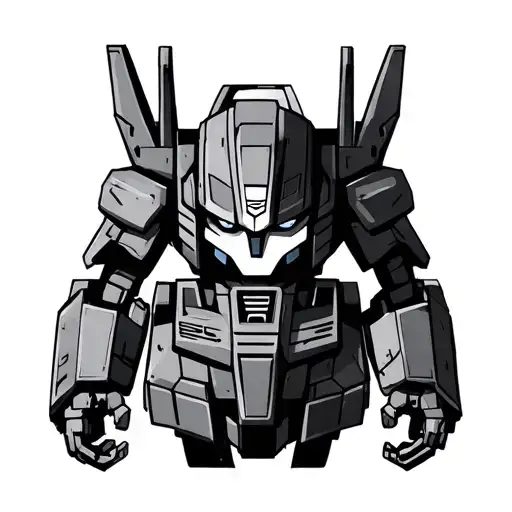 ratchet from transformers blended with modern combat medic tattoo design idea