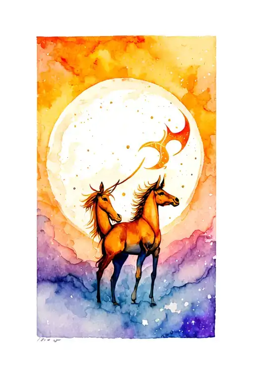 Sagittarius tattoo design idea