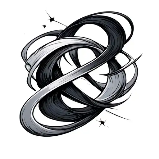 444 Infinity tattoo design idea