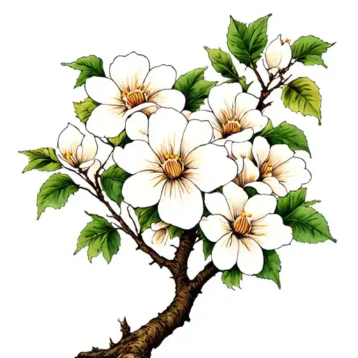 pin dogwood tree tattoo design idea