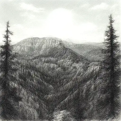 utah mountain Bryce Canyon tattoo design idea