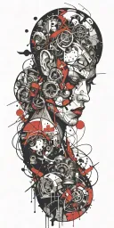 comic panel styled tattoo tattoo design idea