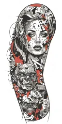 comic panel styled tattoo tattoo design idea