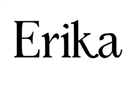 "Erika" tattoo design idea