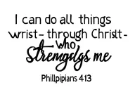 I can do all things through christ who strengthens me philippians 4:13 on the front side of the ribs  tattoo design idea