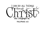 I can do all things through christ who strengthens me philippians 4:13 on the front side of the ribs  tattoo design idea