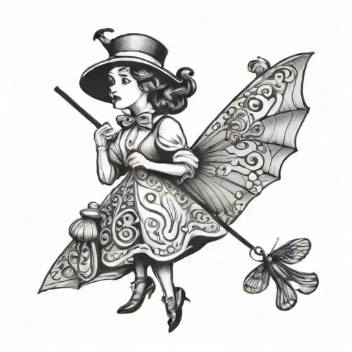 Poppins tattoo design idea