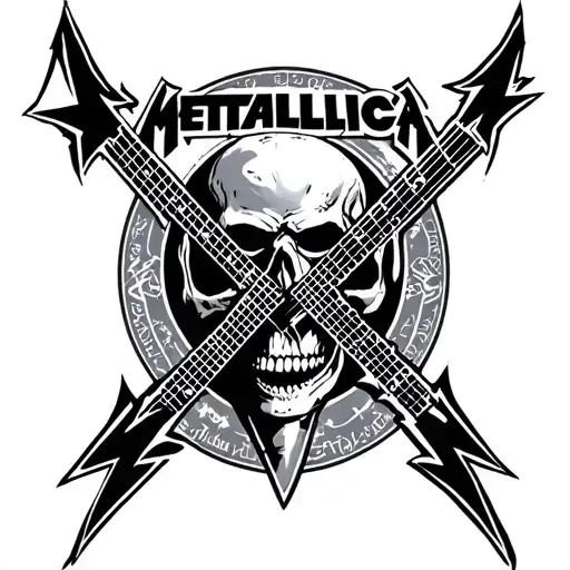 Metallica logo 6/11/25 tattoo design idea