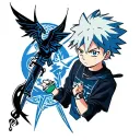 killua Hunter x hunter tattoo design idea