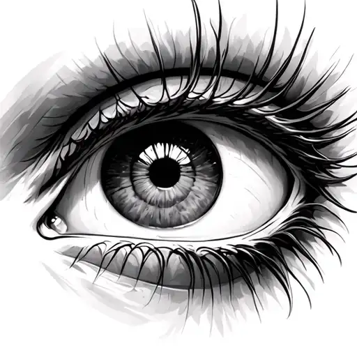 eye window soul tattoo design idea