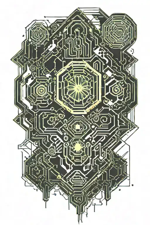 mystery anxiety tattoo design idea