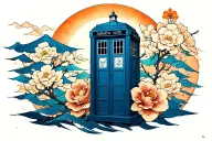 tardis tattoo design idea