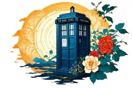 tardis tattoo design idea