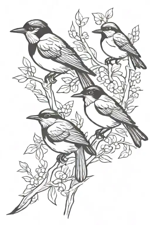 Willy wag tails tattoo design idea