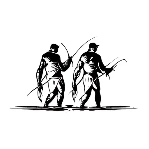 3 fisher man tattoo design idea