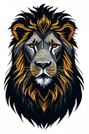 lion head tattoo design idea