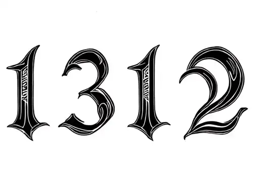 "1312" tattoo design idea