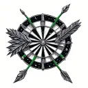 dart arrows tattoo design idea
