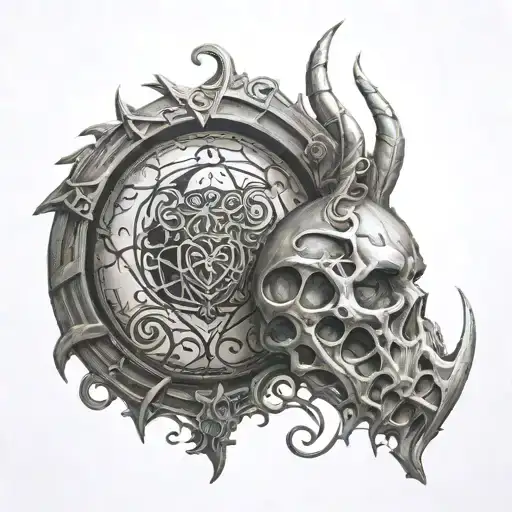 shadowheart baldurs gate tattoo design idea