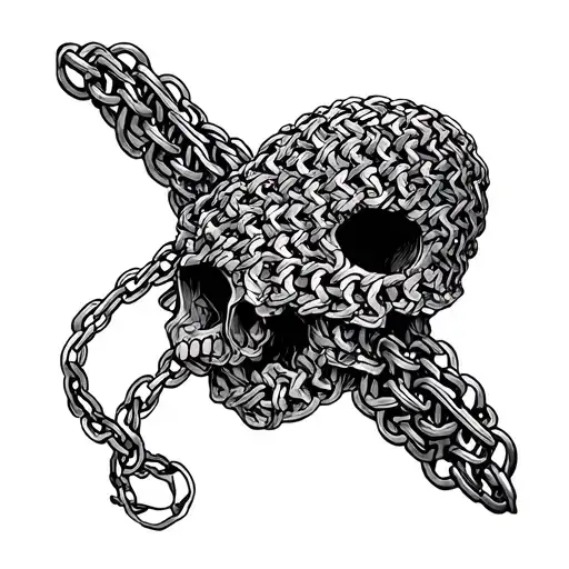 Chain Mail tattoo design idea