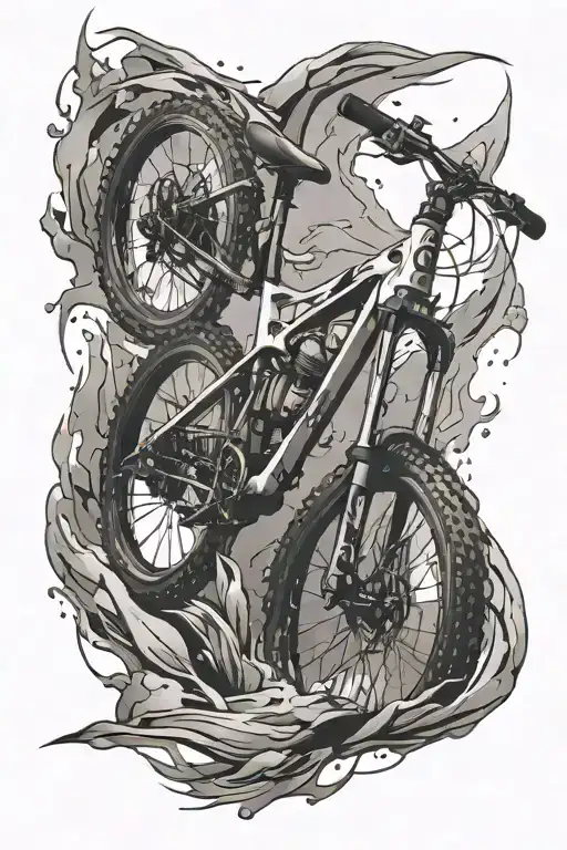 MTB fully tattoo design idea