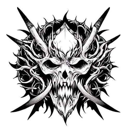 BELIAL tattoo design idea