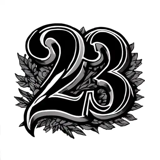 January second 2023 in Roman numerals  tattoo design idea