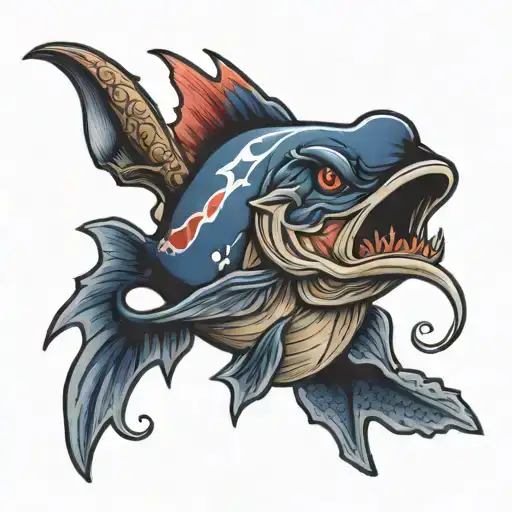 Houston Texans Baltimore Orielos fishing   tattoo design idea