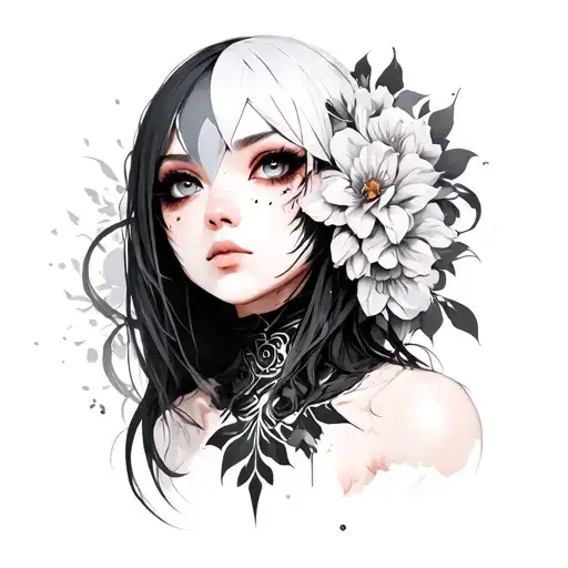 automatic nier tattoo design idea