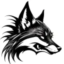 Fox Face tattoo design idea