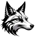 Fox Face tattoo design idea