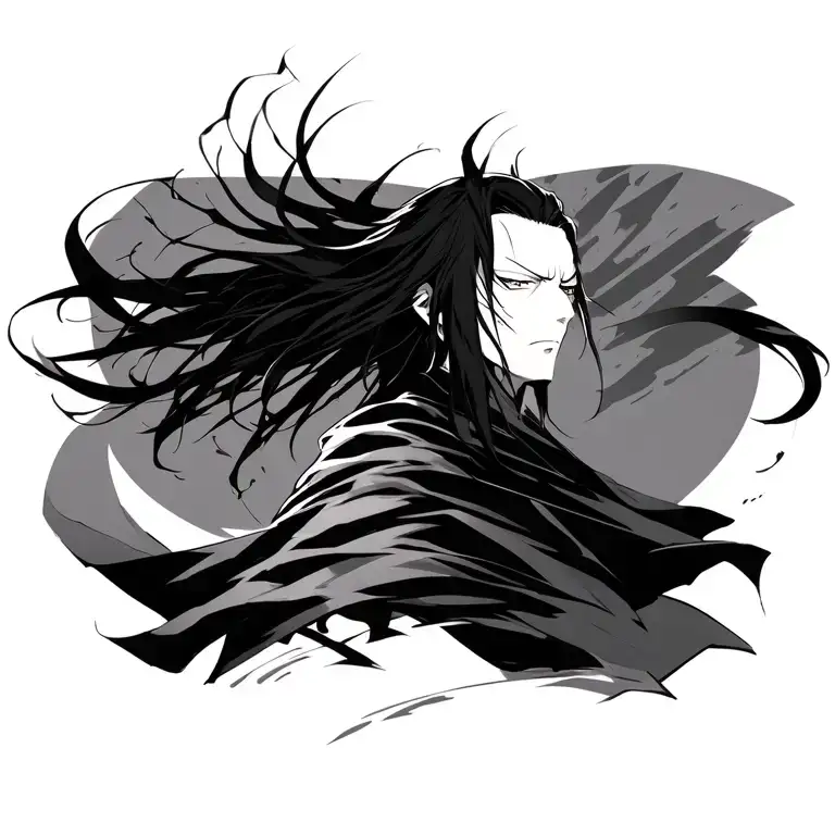 Bleach kuchiki byakuya bankai tattoo design idea