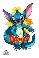 how to train your dragon lilo & stitch tattoo design idea