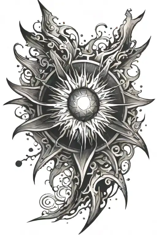 supernova tattoo design idea