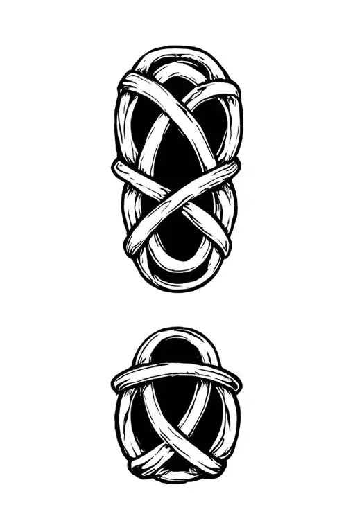 celtic knot ring finger tattoo design idea
