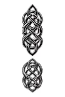 celtic knot ring finger tattoo design idea
