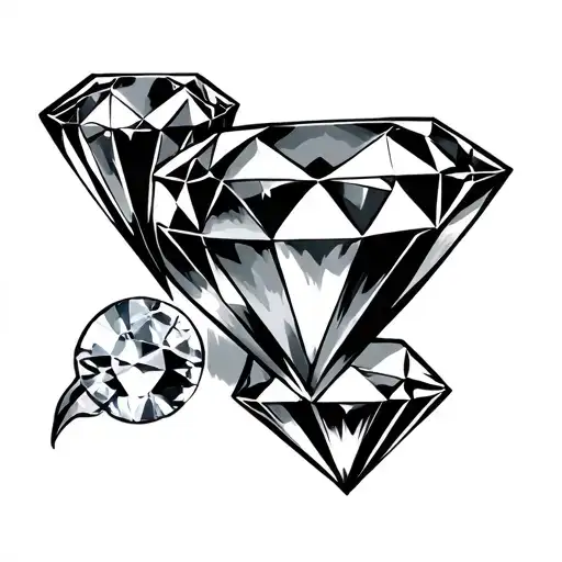 Pressure Makes Diamonds tattoo design idea