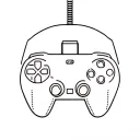 retro controller tattoo design idea