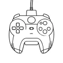 retro controller tattoo design idea