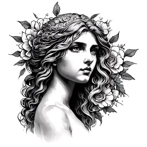 Aphrodite tattoo design idea