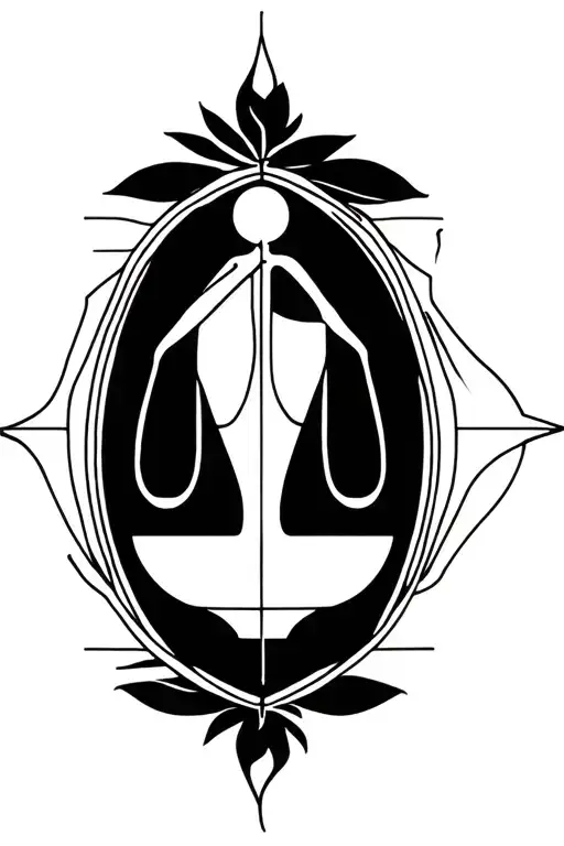 While Libra tattoo design idea